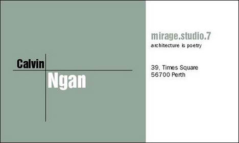 Architectural Business Cards architects