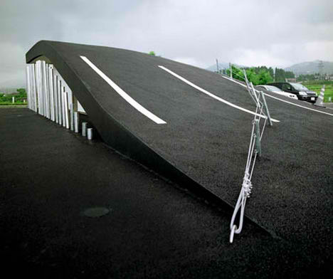 tokamashi landscape parking japan blend nature minimalist