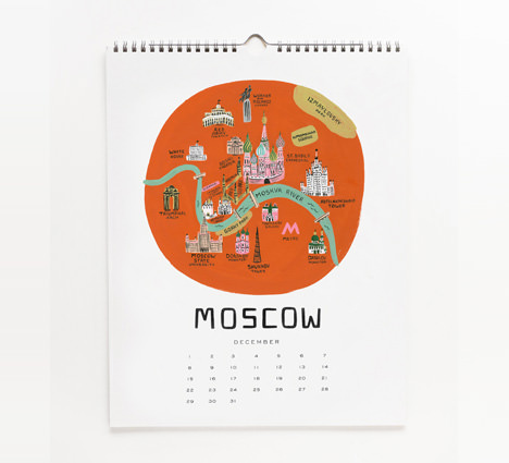 2013 Architecture and Cities Calendar by Rifle Paper Co.