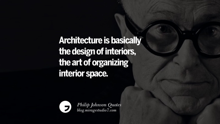 Architecture is basically the design of interiors, the art of organizing interior space. Philip Johnson Quotes About Architecture, Style, Design, And Art